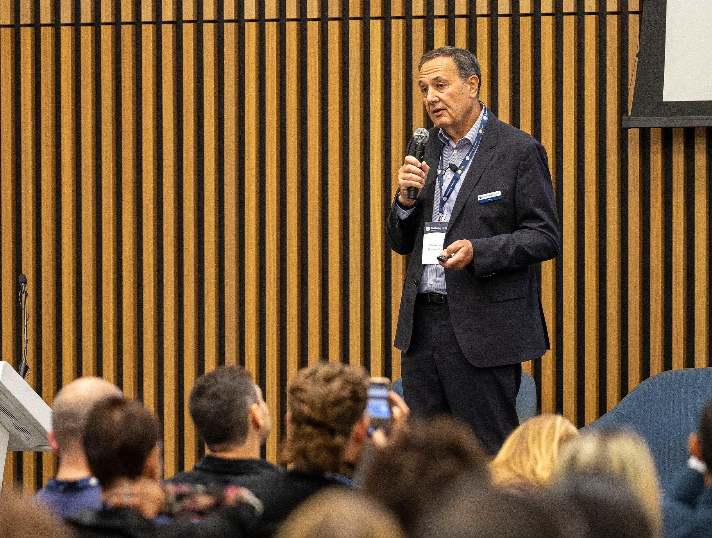 Steve speaking at the European Wellbeing Forum